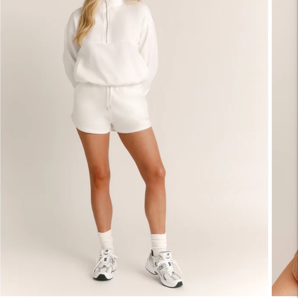 NWT Six Stories Bride Statement Quarter Zip Sweatshirt L & Statement Shorts M